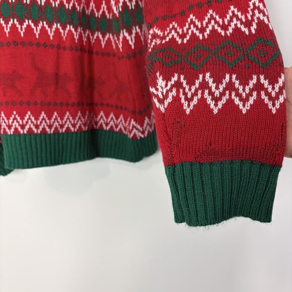 Celebrate Together Ugly Sweater Cats Fair Isle Festive Christmas Holiday Large - Picture 7 of 10